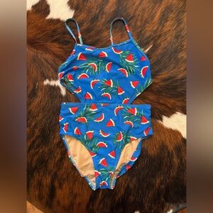 Old Navy Blue Watermelon Print Kids One Piece